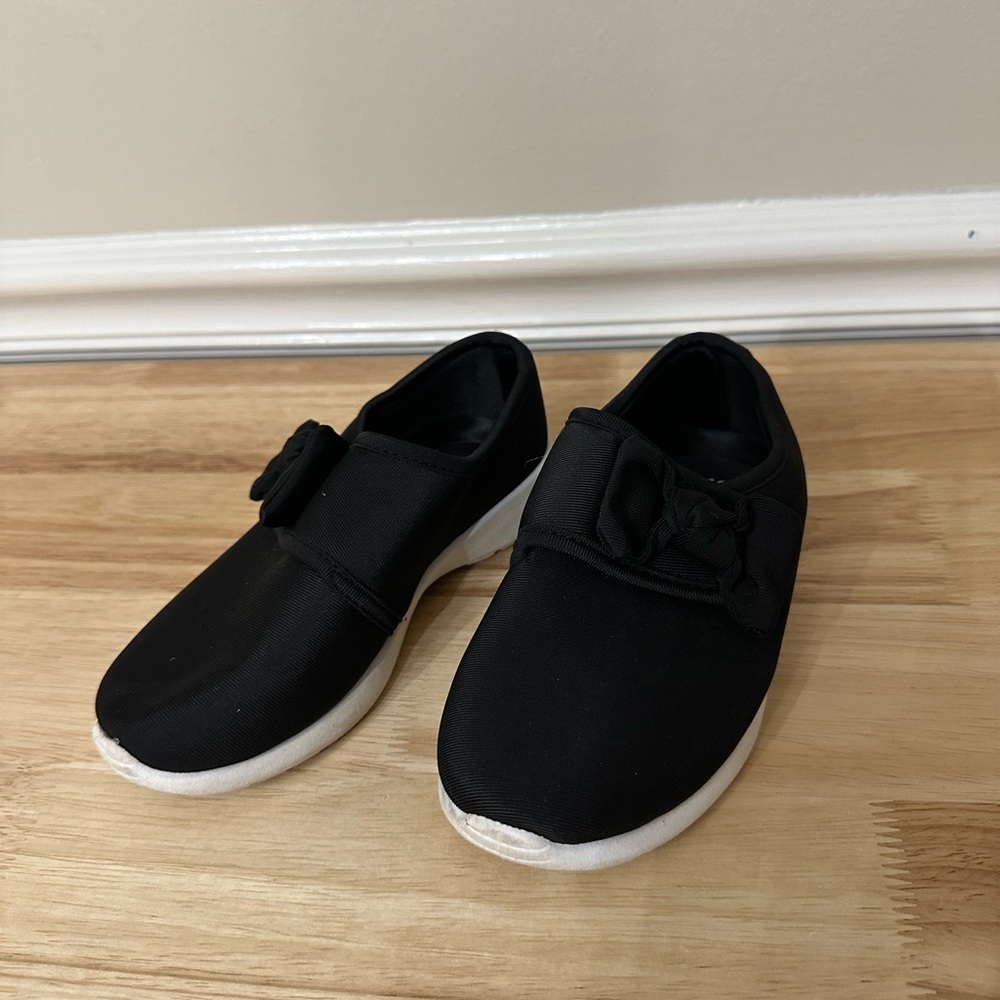 Kids Black Slip-On Shoes